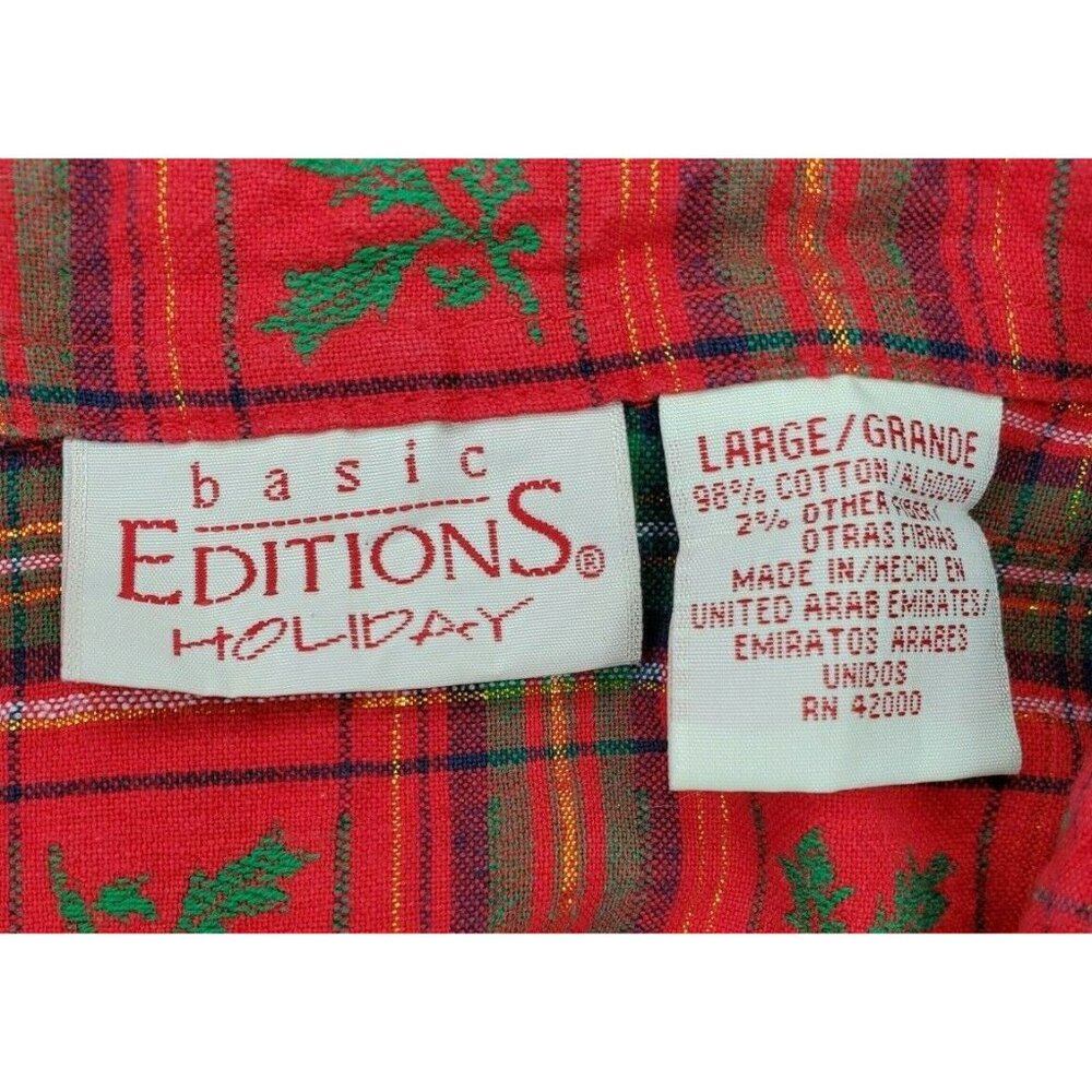 Basic Edition Holiday Mistletoe Thick Collar Butt… - image 8